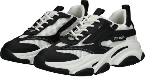 Rückansicht von Steve Madden Sneaker Sneaker Herren Schwarz/Weiß