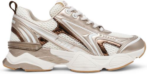 Rückansicht von Steve Madden Sneaker Sneaker Damen Weiß/Gold