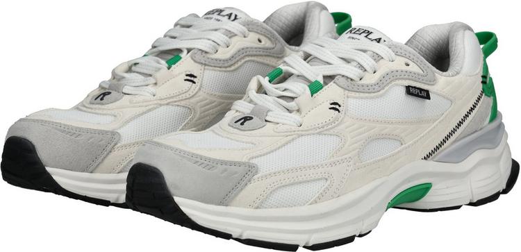 REPLAY REPLAY Sneaker Sneaker Herren - Wei&szlig;/Gr&uuml;n - 0 | SportScheck