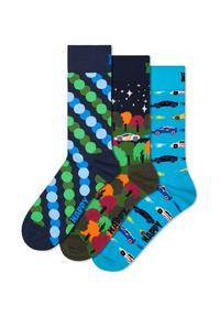 Happy Socks 3-Pack Car Socks Socken - navy