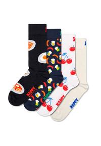 Happy Socks 4-Pack Food Socks Gift Set Socken - wei&szlig;