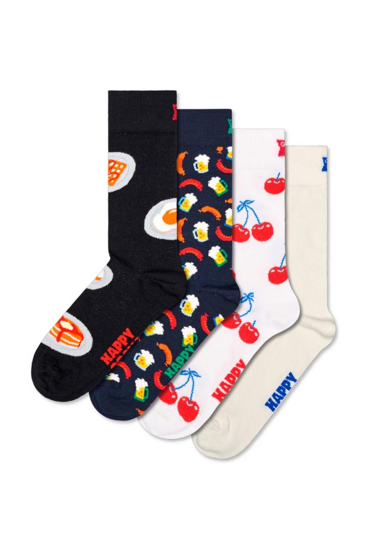Happy Socks Happy Socks 4-Pack Food Socks Gift Set Socken - wei&szlig; - 0 | SportScheck