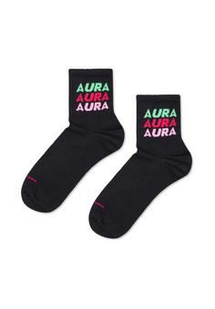 Rückansicht von Happy Socks 5-Pack Simple Stripe Short Crew Sock Freizeitsocken schwarz