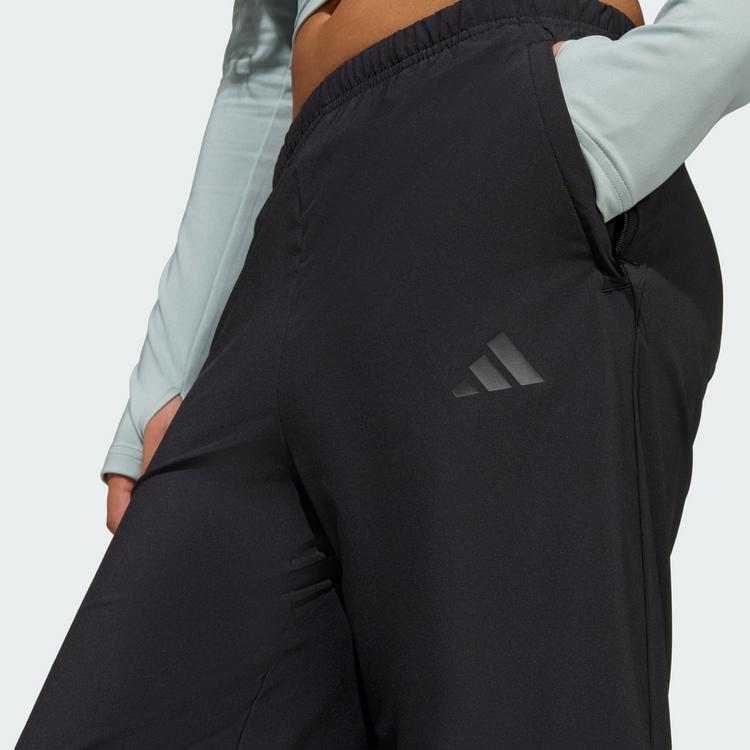 adidas adidas FUTURE ICONS WIDE STRETCH WOVEN HOSE Stoffhose Kinder - Black / Black - 0 | SportScheck