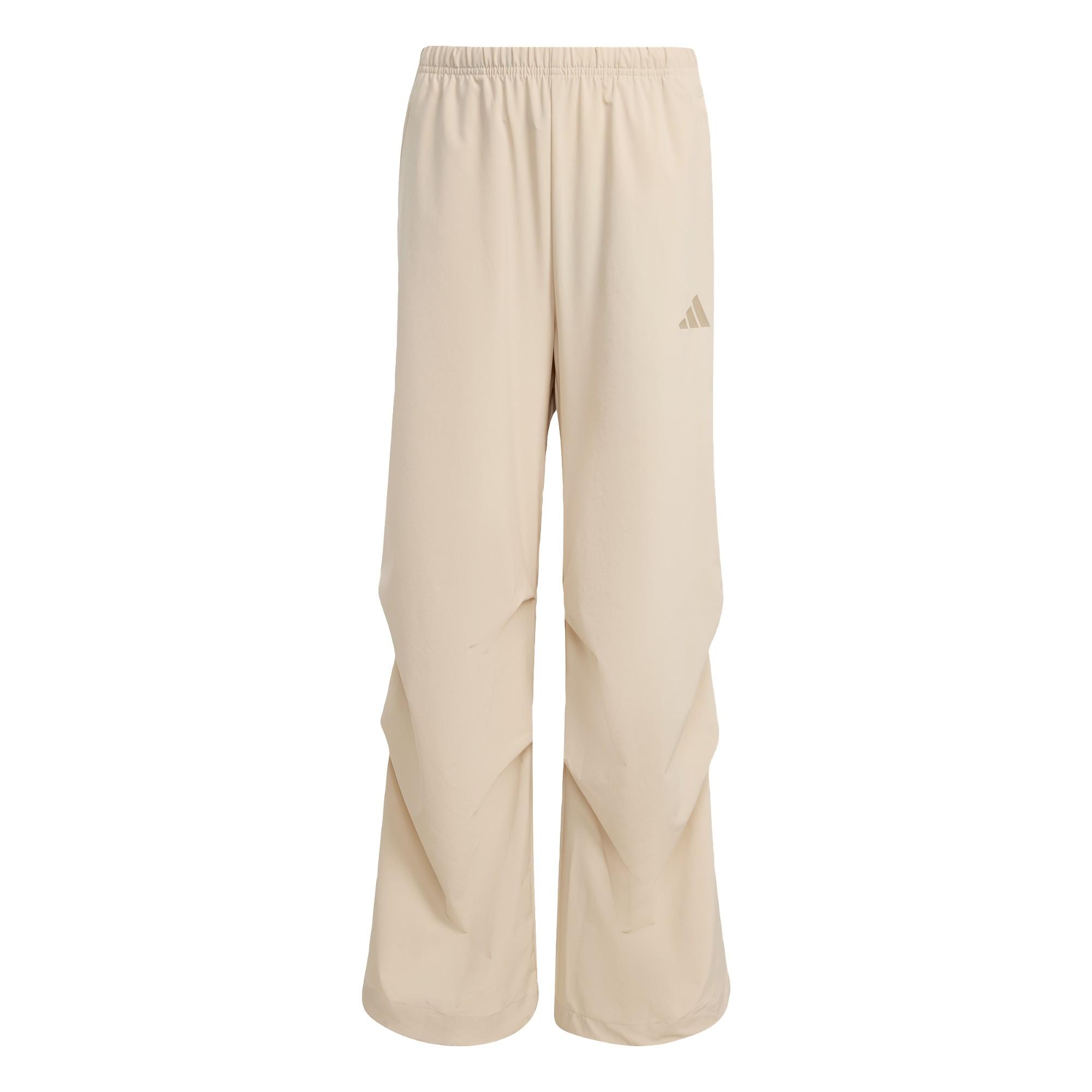 adidas FUTURE ICONS WIDE STRETCH WOVEN HOSE Stoffhose Kinder - Crystal Linen / Trace Khaki