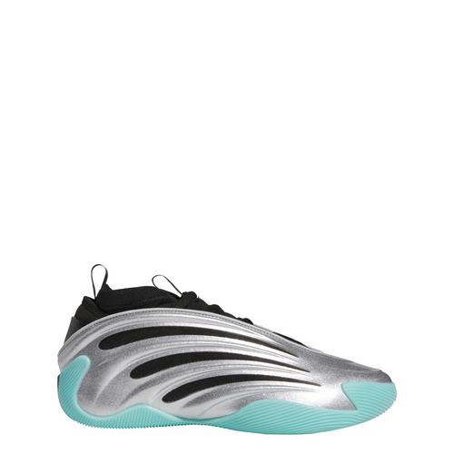 Rückansicht von adidas Harden Volume 9 Schuh Basketballschuhe Silver / Core Black / Flash Aqua