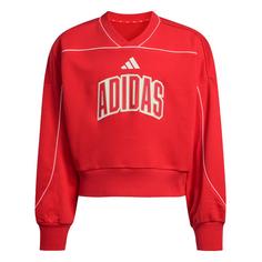adidas STADIUM SWEATSHIRT Sweatshirt Kinder Pure Ruby / Off White