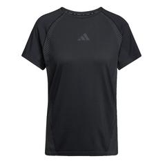 adidas Seamless Knitted T-Shirt Funktionsshirt Damen Black / Grey Six