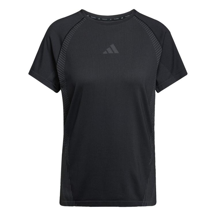 adidas adidas T-Shirt, nahtlos, gestrickt Funktionsshirt Damen - Black / Grey Six - 0 | SportScheck
