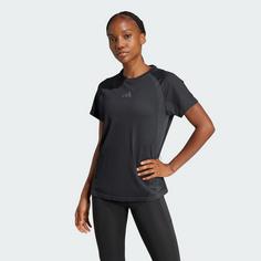 Rückansicht von adidas Seamless Knitted T-Shirt Funktionsshirt Damen Black / Grey Six