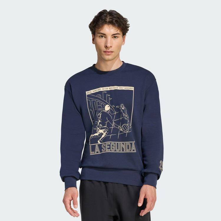 adidas adidas Real Madrid Heritage Sweatshirt Sweatshirt Herren - Legend Ink - 0 | SportScheck