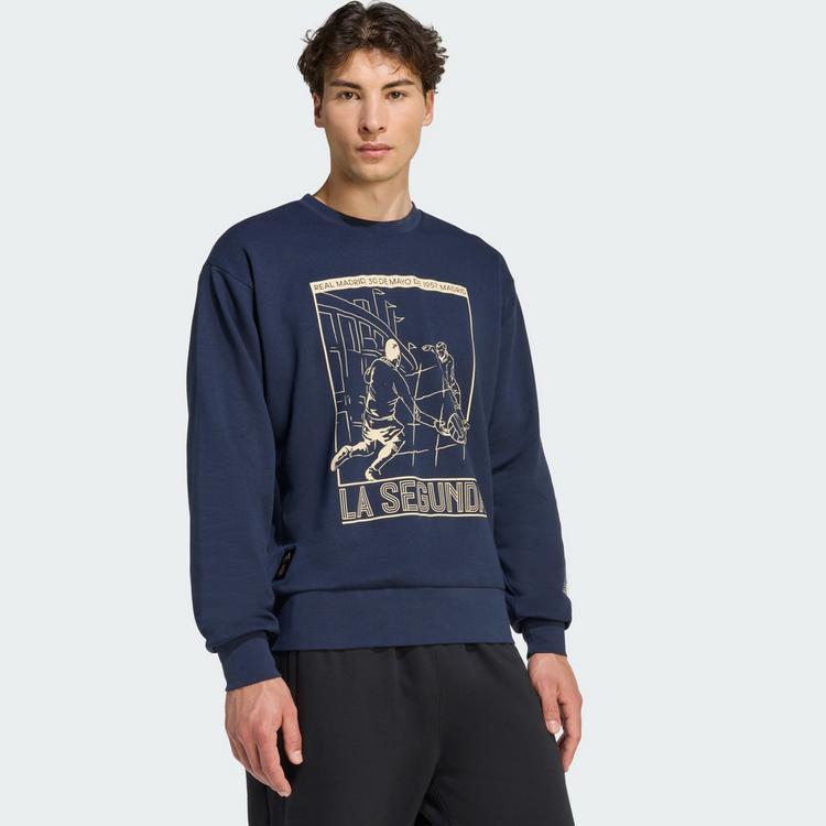 adidas adidas Real Madrid Heritage Sweatshirt Sweatshirt Herren - Legend Ink - 0 | SportScheck