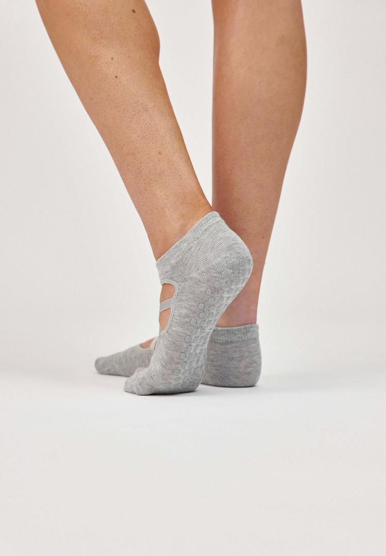 Snocks Snocks Pilates Socken mit Riemchen Socken - Mix (Schwarz/Grau) - 3 | SportScheck