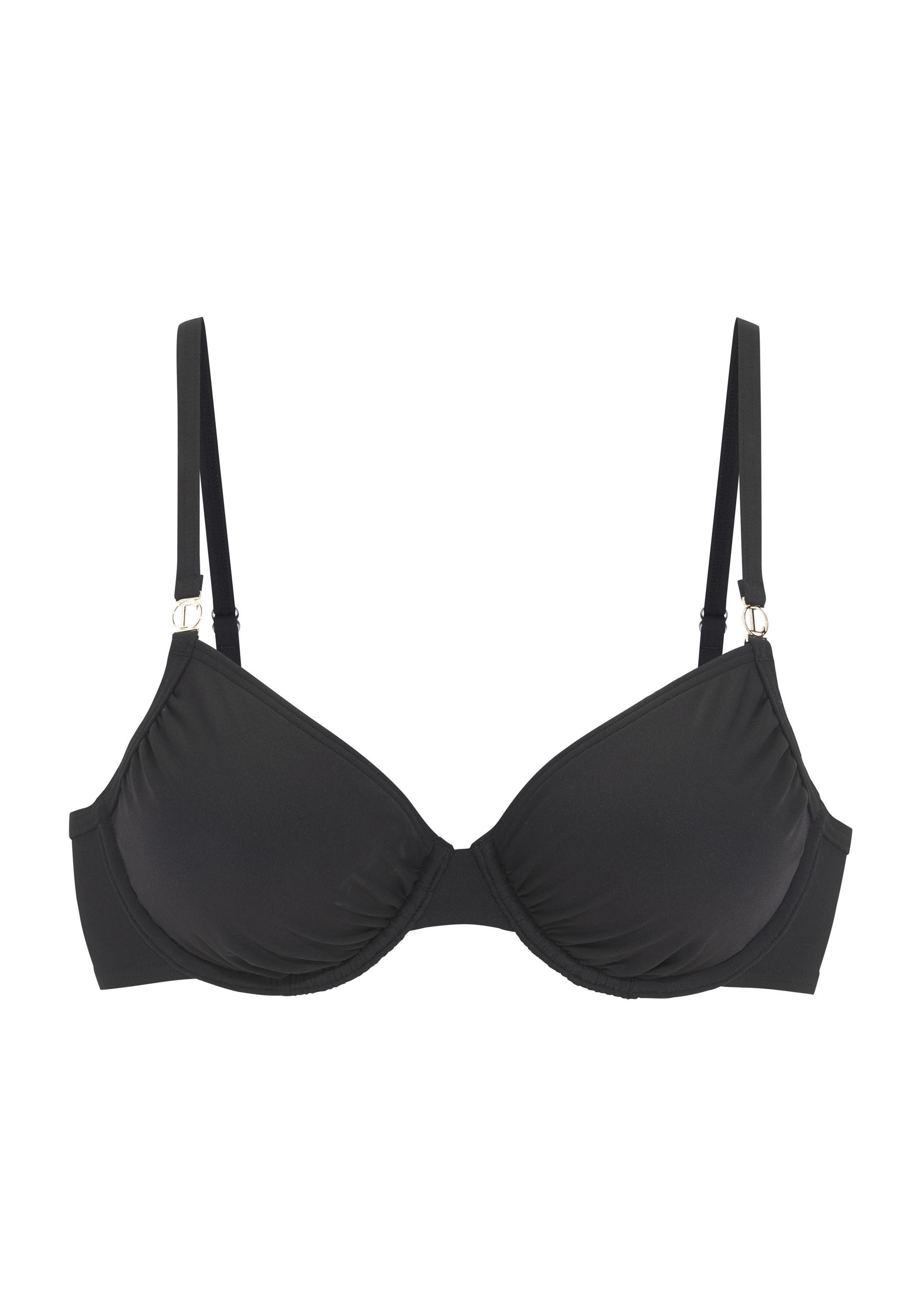 Lascana B&uuml;gel-Bikini-Top Bikini Oberteil Damen - schwarz