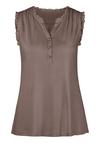 Lascana R&uuml;schentop Unterhemd Damen - taupe