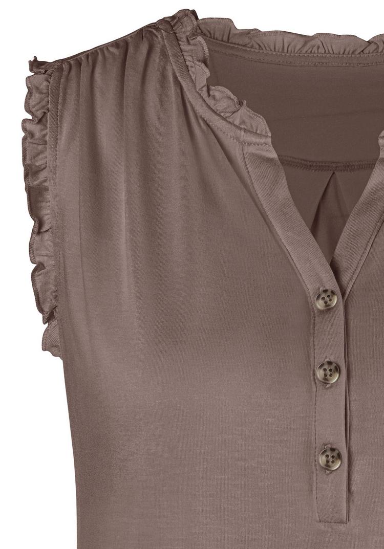 Lascana Lascana R&uuml;schentop Unterhemd Damen - taupe - 0 | SportScheck