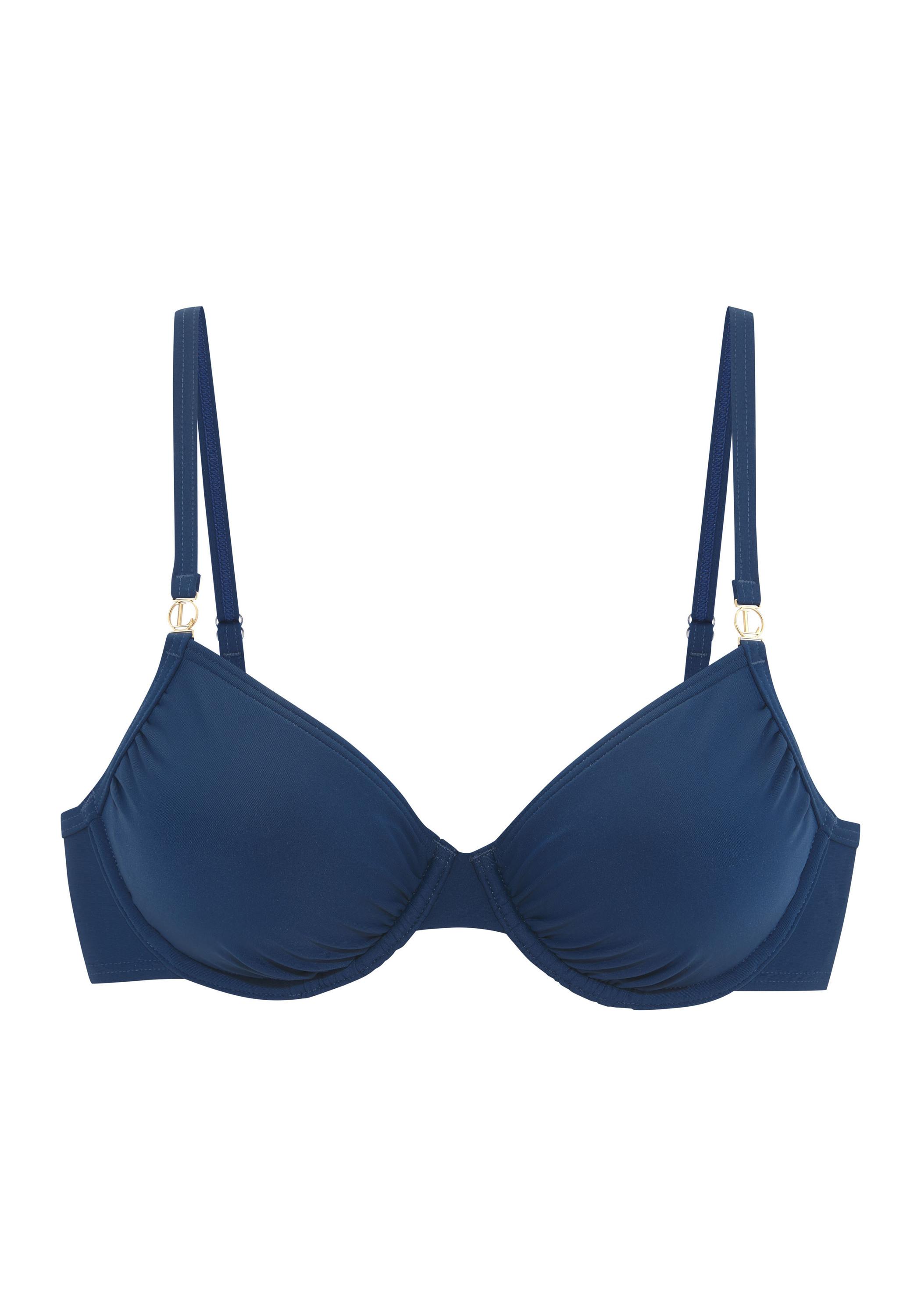 Lascana B&uuml;gel-Bikini-Top Bikini Oberteil Damen - marine