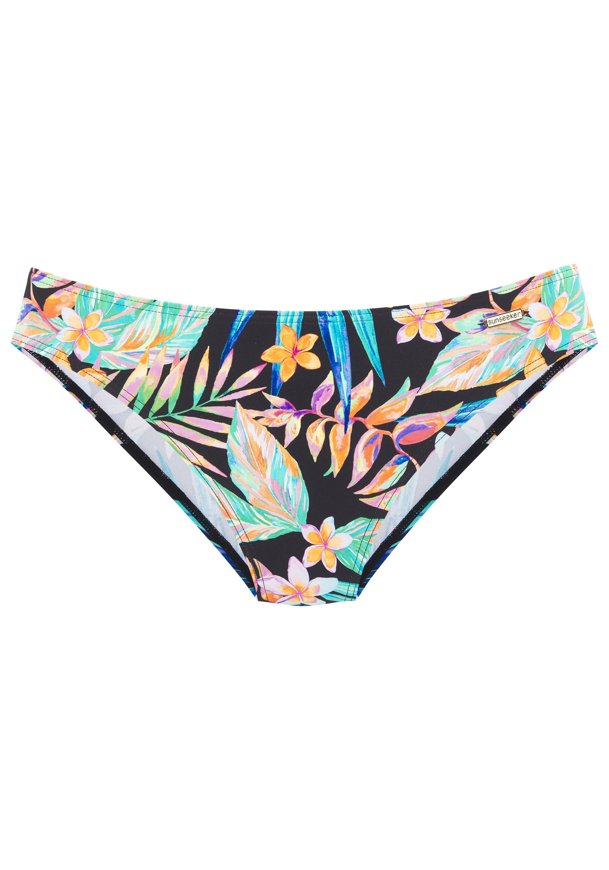 sunseeker Bikini-Hose Bikini Hose Damen - schwarz bedruckt