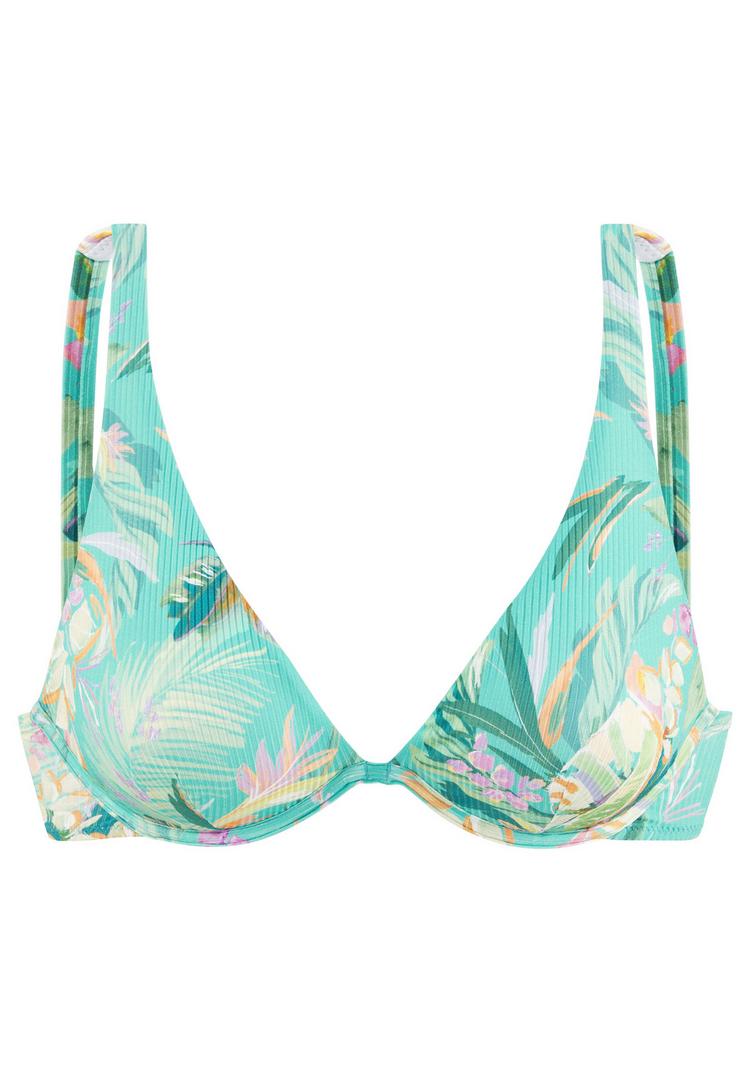 VENICE BEACH VENICE BEACH B&uuml;gel-Bikini-Top Bikini Oberteil Damen - t&uuml;rkis bedruckt - 0 | SportScheck