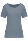 Lascana Rundhalsshirt T-Shirt Damen - hellblau
