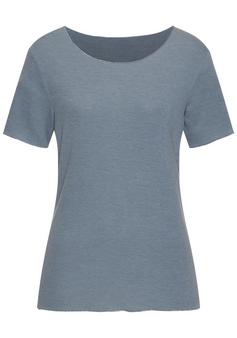Lascana Rundhalsshirt T-Shirt Damen hellblau