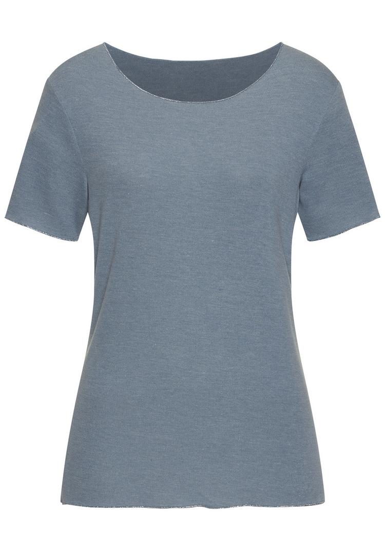 Lascana Lascana Rundhalsshirt T-Shirt Damen - hellblau - 0 | SportScheck