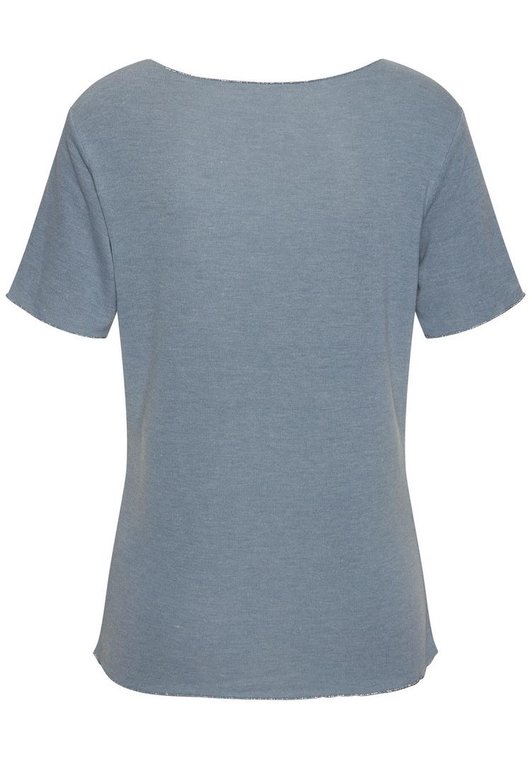 Lascana Lascana Rundhalsshirt T-Shirt Damen - hellblau - 0 | SportScheck