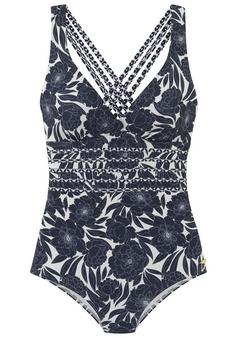 sunseeker Badeanzug Badeanzug Damen marine bedruckt