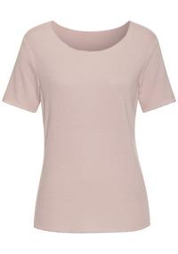 Lascana Rundhalsshirt T-Shirt Damen - rosa