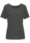 Lascana Rundhalsshirt T-Shirt Damen - anthrazit