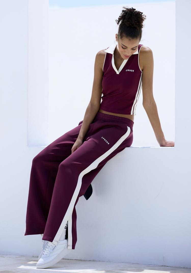 Copenhagen Studios Copenhagen Studios Relaxhose Sweathose Damen - weinrot - 1 | SportScheck