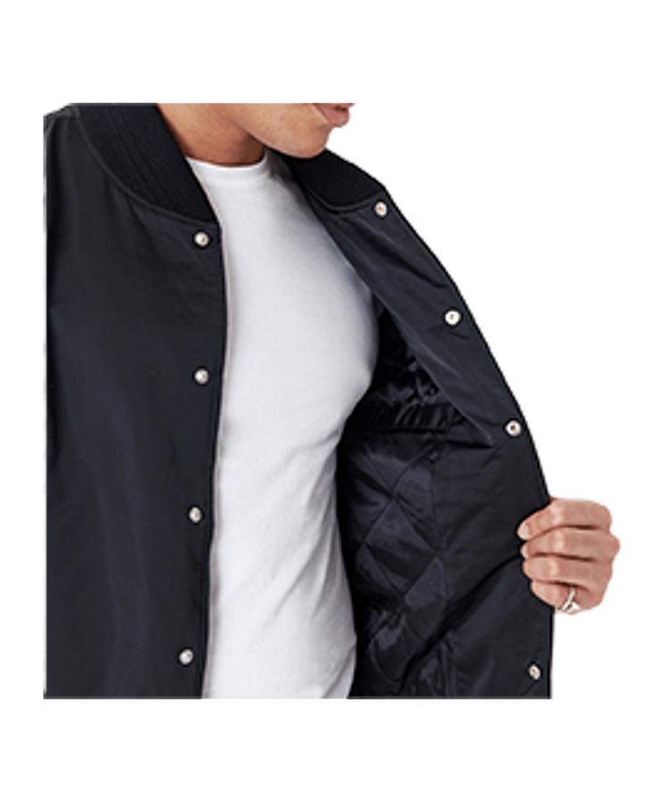 New Era New Era Satin Bomber Jacke Sweatjacke Herren - schwarz - 2 | SportScheck