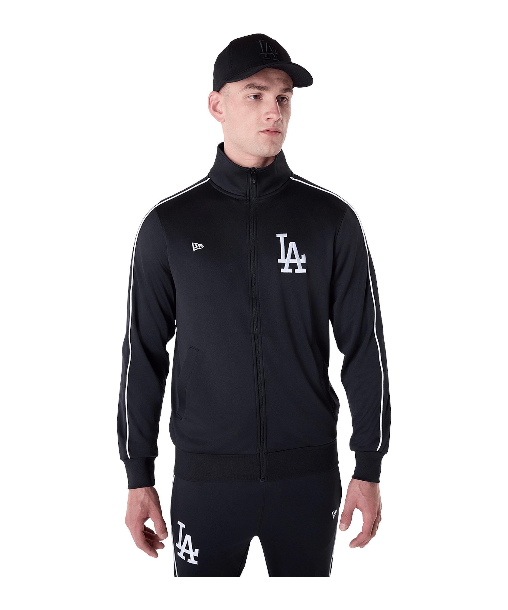 New Era MLB Los Angeles Dodgers Trainingsjacke Sweatjacke Herren - schwarz