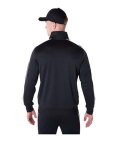 Rückansicht von New Era MLB Los Angeles Dodgers Trainingsjacke Sweatjacke Herren schwarz