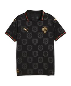 PUMA Portugal FPF SE Replica Trikot Kids Fußballtrikot Kinder schwarz