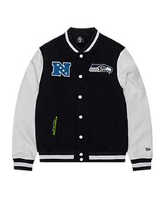 New Era Seattle Seahawks Varsityt Jacke Sweatjacke Herren blau