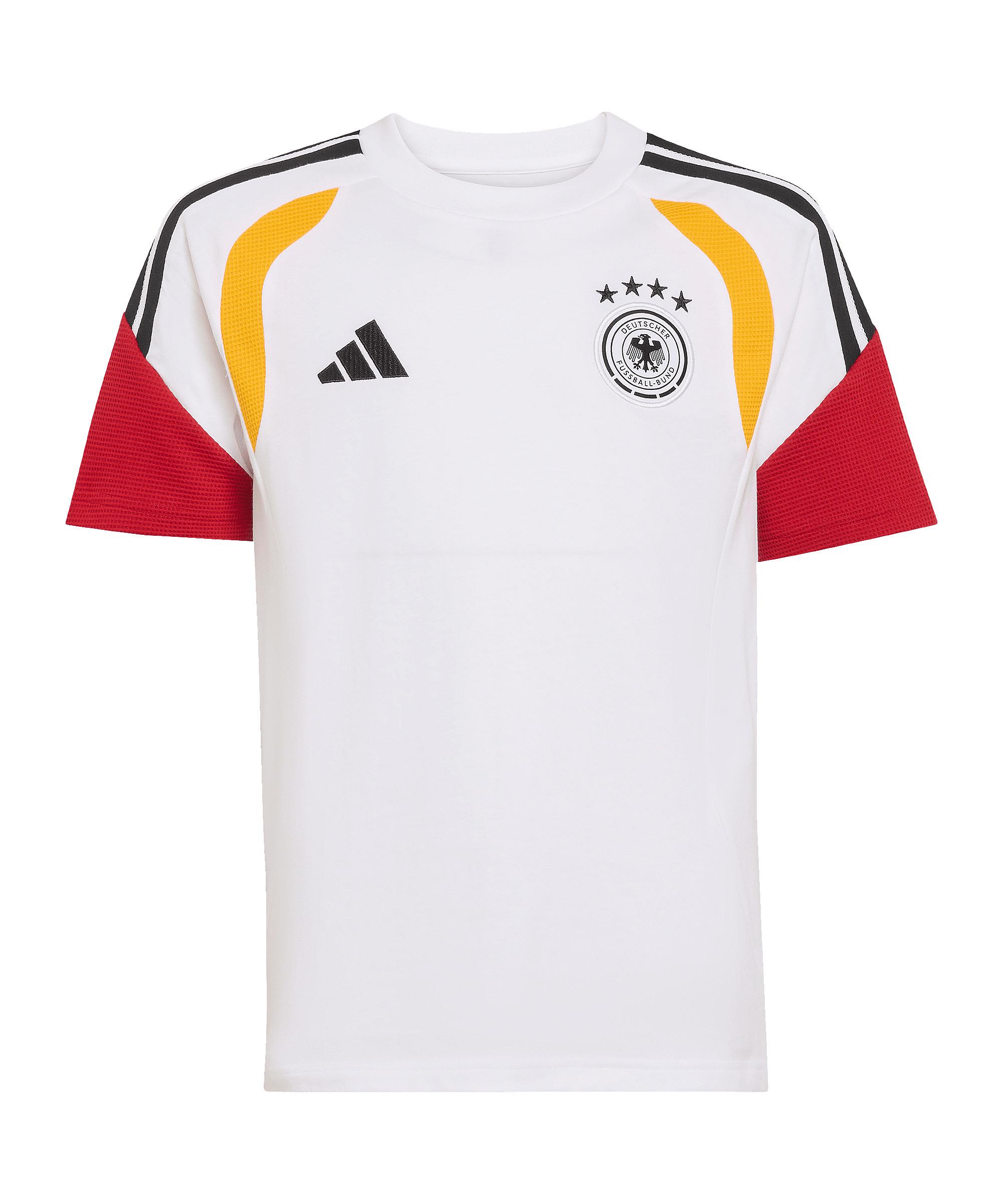 adidas DFB Deutschland Tiro T-Shirt Kids Wei&szlig; T-Shirt Kinder - weiss