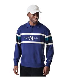 New Era MLB Knit Rugby New York Yankees Hemd T-Shirt Herren blau