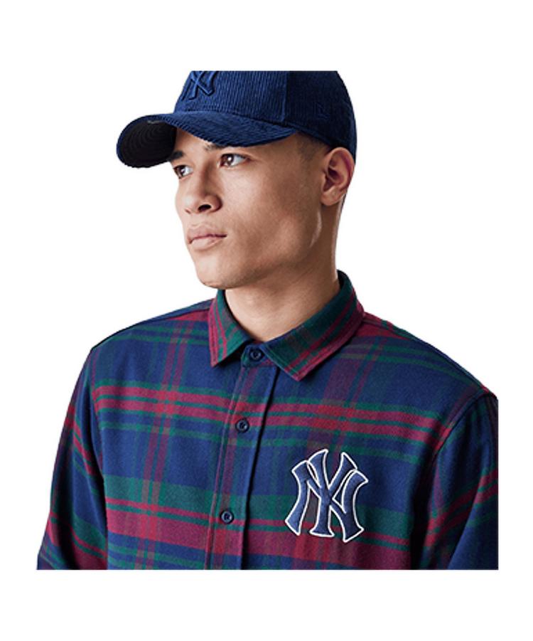 New Era New Era MLB Check New York Yankees Hemd T-Shirt Herren - blau - 0 | SportScheck