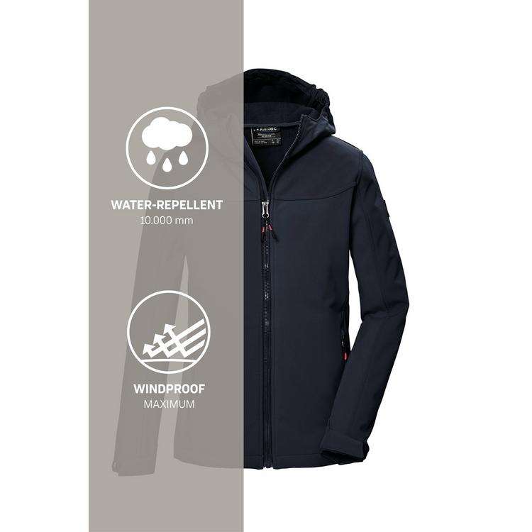 KILLTEC KILLTEC KOS 145 Softshelljacke M&auml;dchen - Blau3044 - 4 | SportScheck