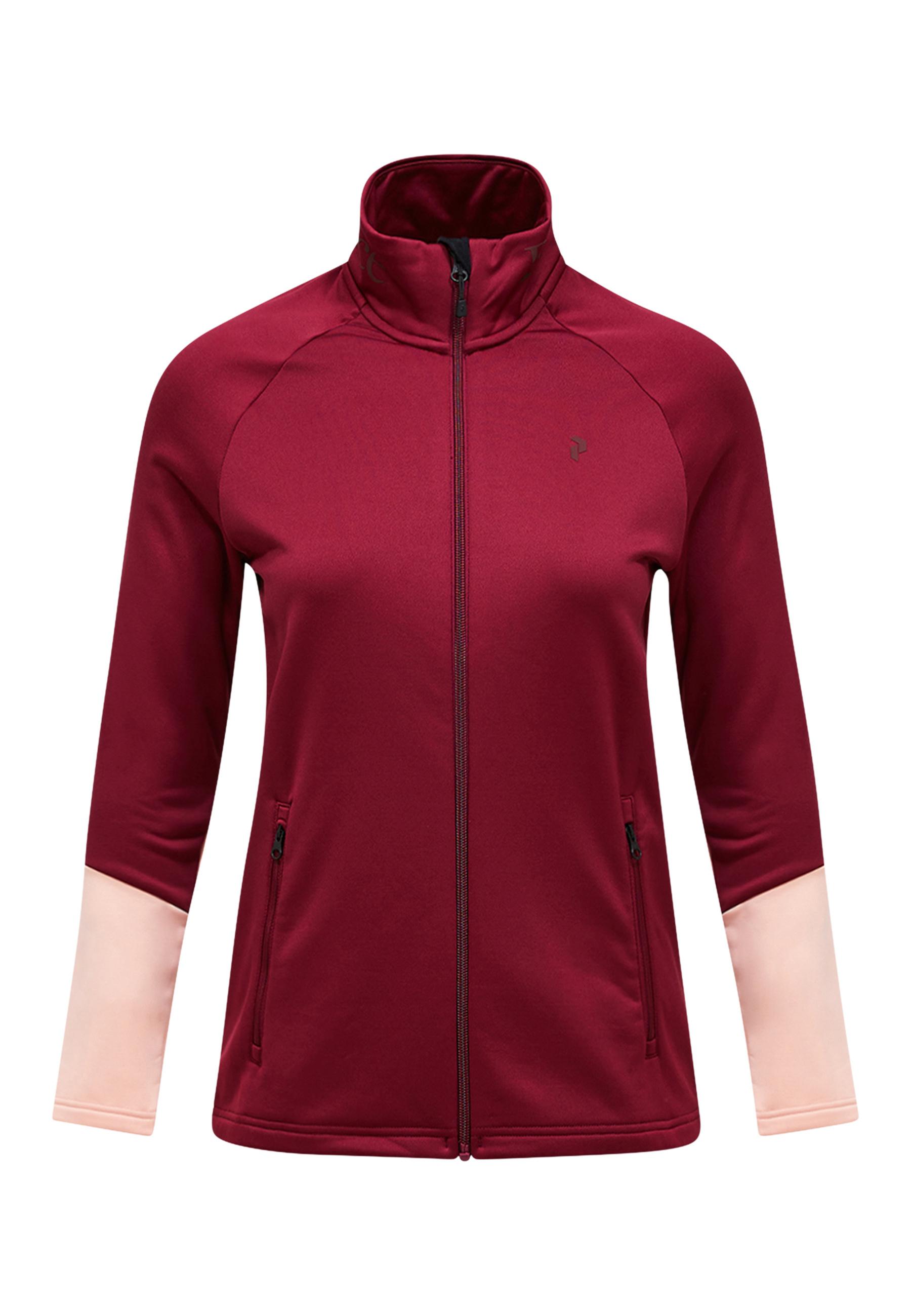 Peak Performance Fleecejacke Damen - weinrot