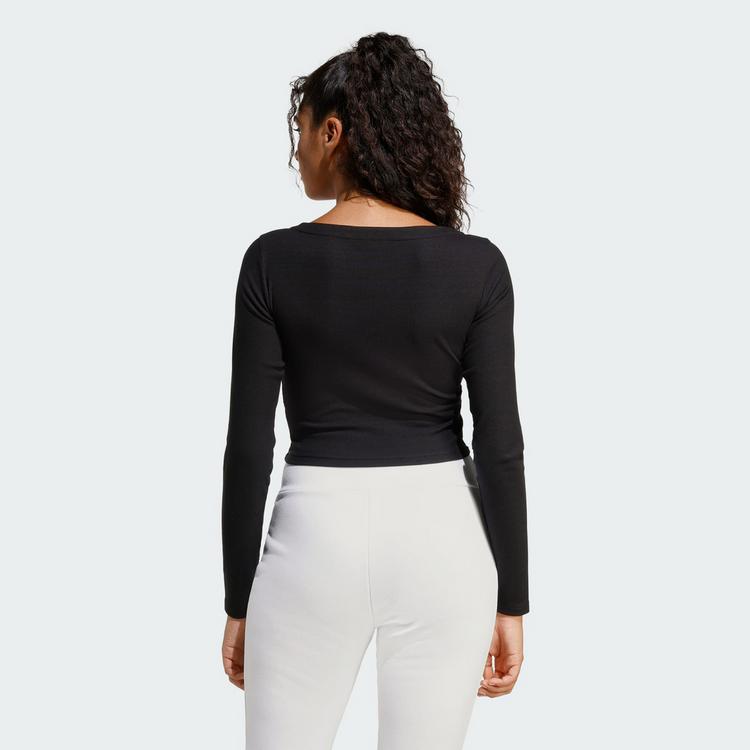 adidas adidas Seasonal Essentials Rib Cardigan Sweatshirt Damen - Black - 1 | SportScheck