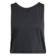 adidas Yoga Essentials Cropped Tank Croptop Damen Black
