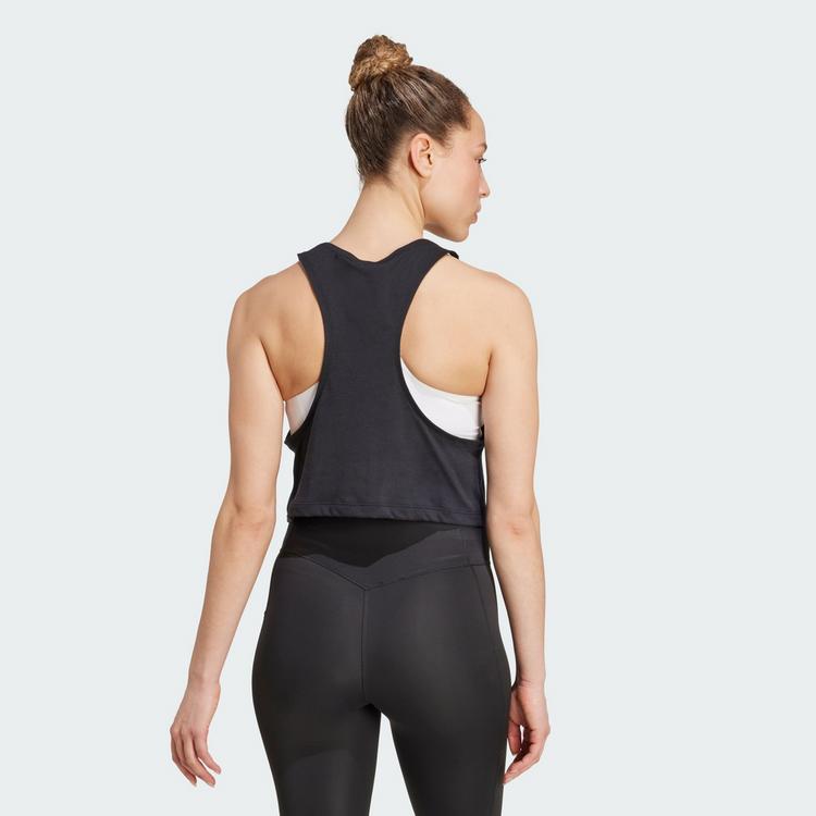 adidas adidas Yoga Essentials Tanktop, k&uuml;rzer... Croptop Damen - Black - 1 | SportScheck