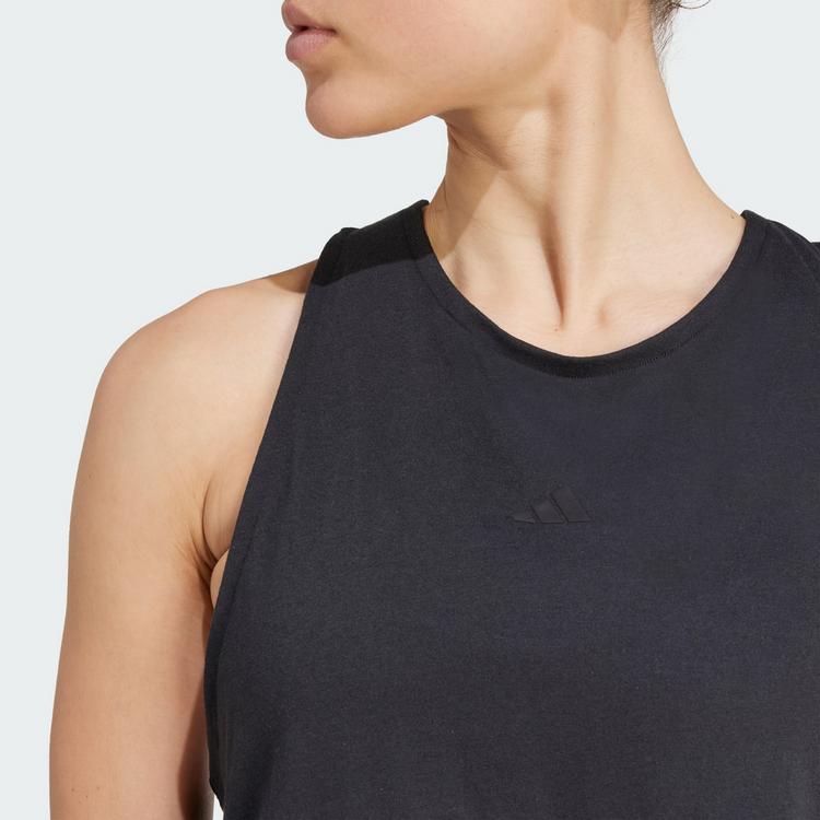 adidas adidas Yoga Essentials Tanktop, k&uuml;rzer... Croptop Damen - Black - 0 | SportScheck