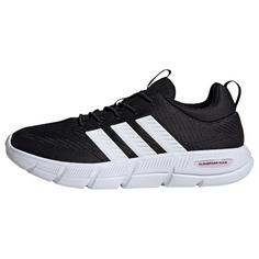 adidas CLOUDFOAM FLEX ELASTIC LACES SCHUH Sneaker Damen Core Black / Zero Metalic / Almost Pink