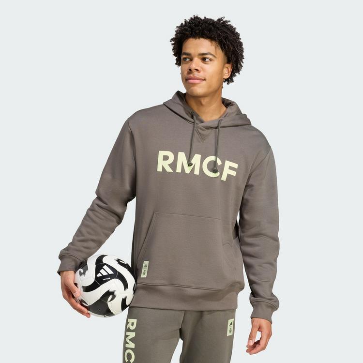 adidas adidas Real Madrid Seasonal Hoodie Hoodie Herren - Utility Grey / Almost Lime - 0 | SportScheck