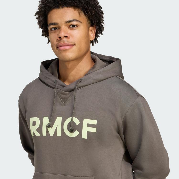 adidas adidas Real Madrid Seasonal Hoodie Hoodie Herren - Utility Grey / Almost Lime - 0 | SportScheck