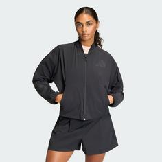 Rückansicht von adidas ADIDAS Z.N.E. WOVEN BOMBER Jacke Damen Black