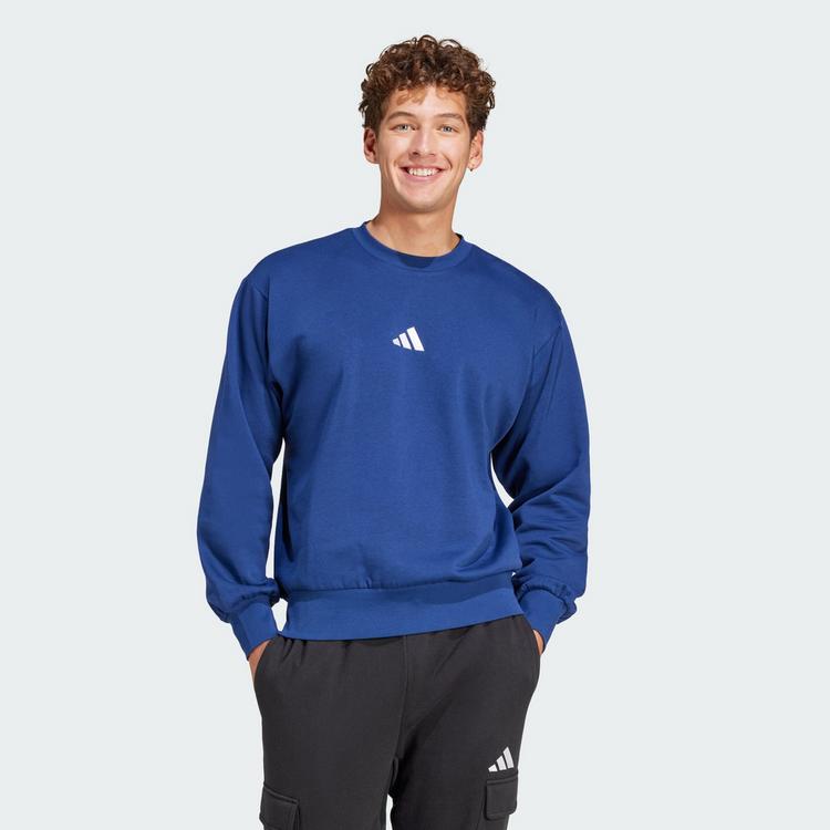 adidas adidas Essentials Feelcozy Sweatshirt Sweatshirt Herren - Dark Blue / White - 0 | SportScheck